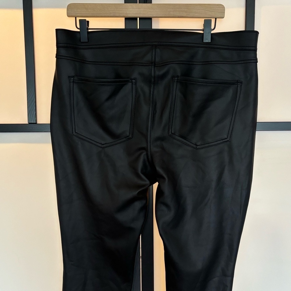 Express Women’s Faux leather coated high rise zip pants. Black. Women’s‎ 14. NWT - Picture 11 of 14